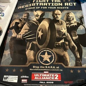 Marvel Alliance NEW poster 2009 17.5 x 24 #1 17.5 x 24